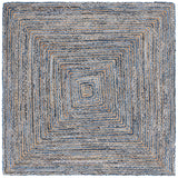 Safavieh Cape Cod 5'-0" x 5'-0" Rug in Blue / Natural