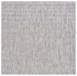 Safavieh Courtyard 6'-7" x 6'-7" Rug in Ivory / Dark Grey