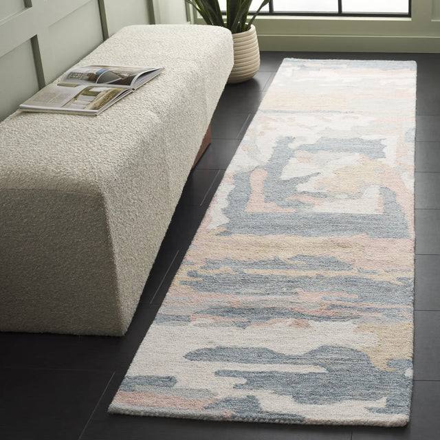 Safavieh Ebony 2'-3" x 9'-0" Rug in Grey / Ivory