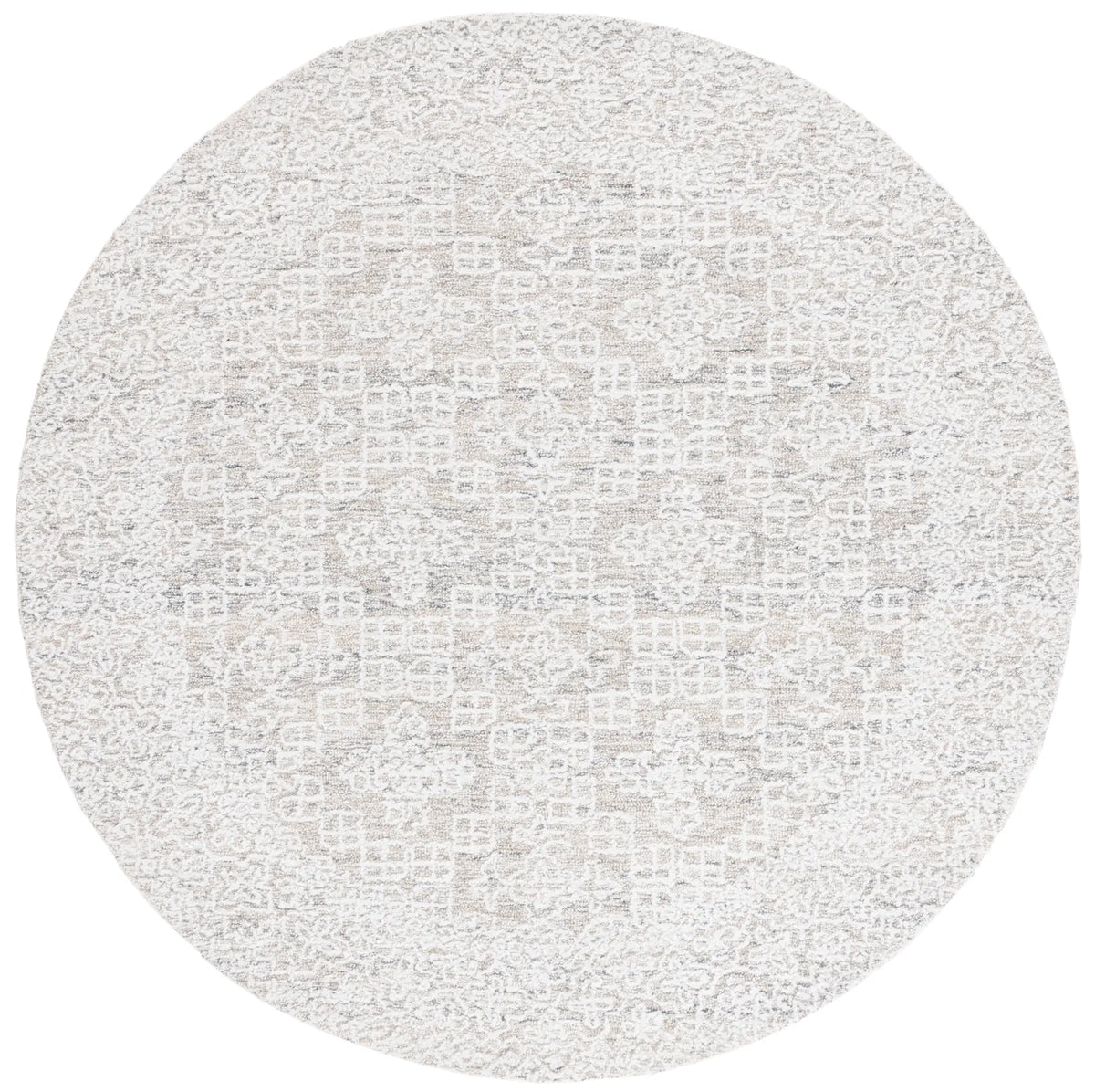 Safavieh Ebony 6'-0" x 6'-0" Rug in Grey / Ivory