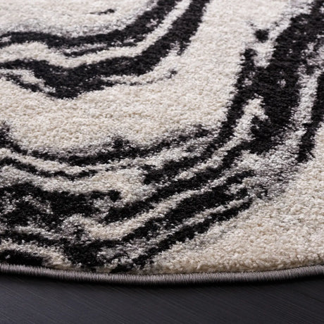 Safavieh Tulum 6'-7" x 6'-7" Rug in Ivory / Black