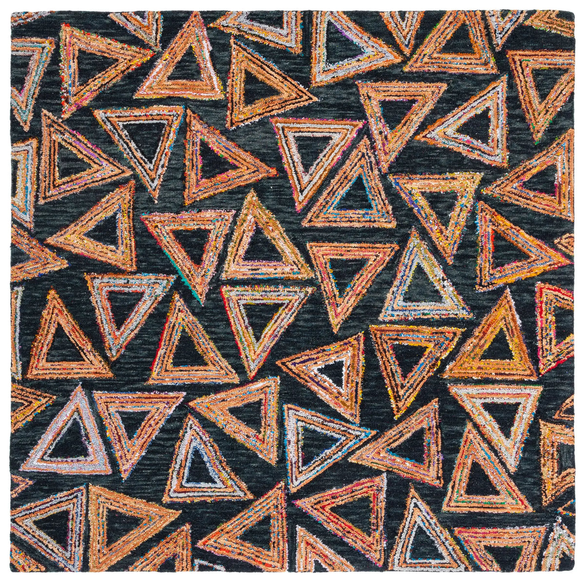 Safavieh Aspen 7'-0" x 7'-0" Rug in Dark Green / Black
