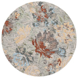 Safavieh Blossom 6'-0" x 6'-0" Rug in Green / Charcoal
