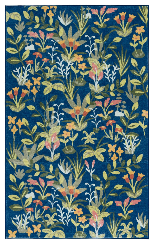Safavieh Martha Stewart Washable 3'-0" x 5'-0" Rug in Navy / Gold