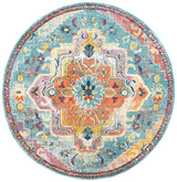 Safavieh Crystal 10'-0" x 10'-0" Rug in Teal / Orange