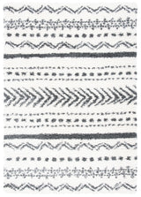 Safavieh Parma Shag 4'-0" x 6'-0" Rug in Ivory / Charcoal