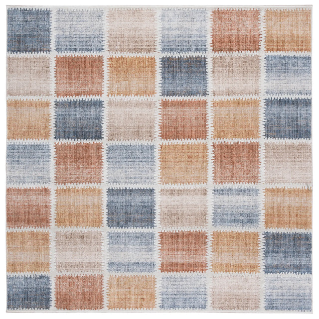 Safavieh Scarlett 400 6'-7" x 6'-7" Rug in Beige / Ivory Rust