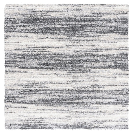 Safavieh Berber Shag 6'-7" x 6'-7" Rug in Charcoal / Grey
