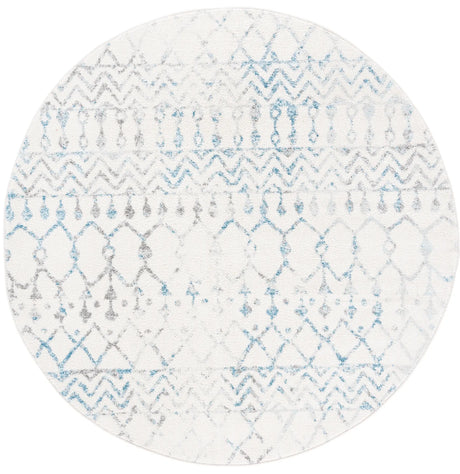 Safavieh Tulum 5'-0" x 5'-0" Rug in Ivory / Turquoise