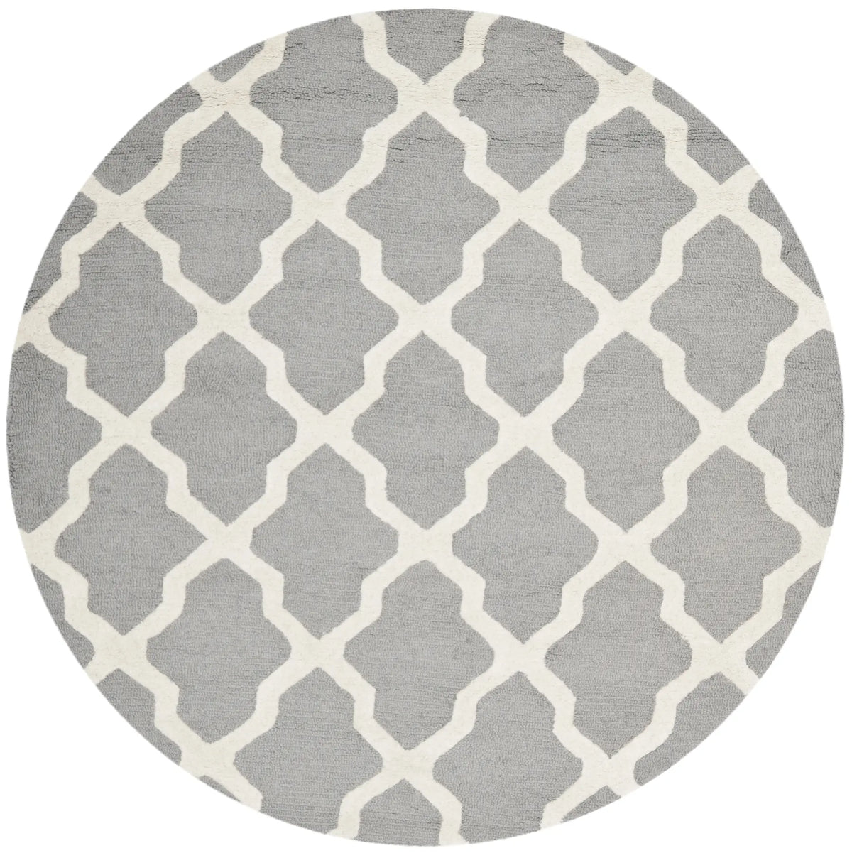 Safavieh Cambridge 6'-0" x 6'-0" Rug in Silver / Ivory