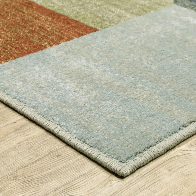 Oriental Weavers Sphinx Branson Br11A Beige/ Multi Rugs - corner detail