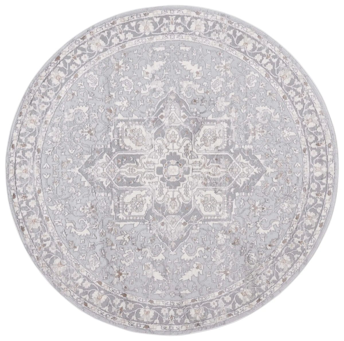 Safavieh Eternal 6'-7" x 6'-7" Rug in Grey / Beige