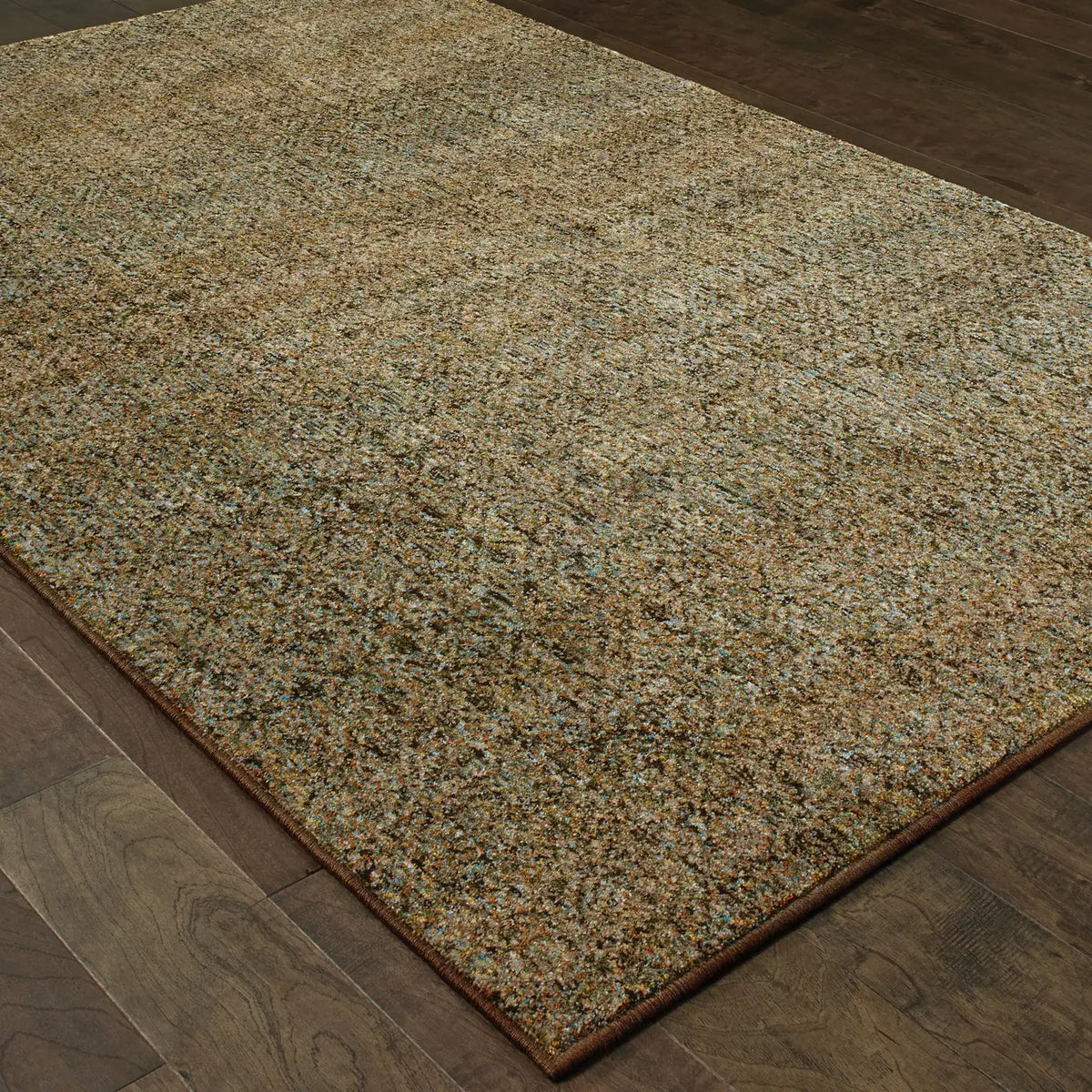 Oriental Weavers Sphinx Atlas 8048P Green/Gold Rugs - angle detail