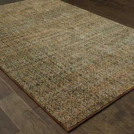 Oriental Weavers Sphinx Atlas 8048P Green/Gold Rugs - angle detail