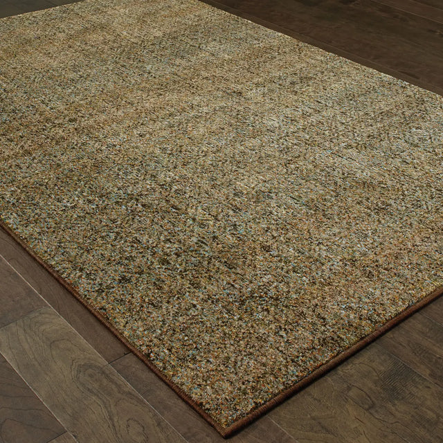 Oriental Weavers Sphinx Atlas 8048P Green/Gold Rugs - angle detail