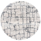Safavieh Fontana Shag  800 5'-3" x 5'-3" Rug in Ivory / Grey