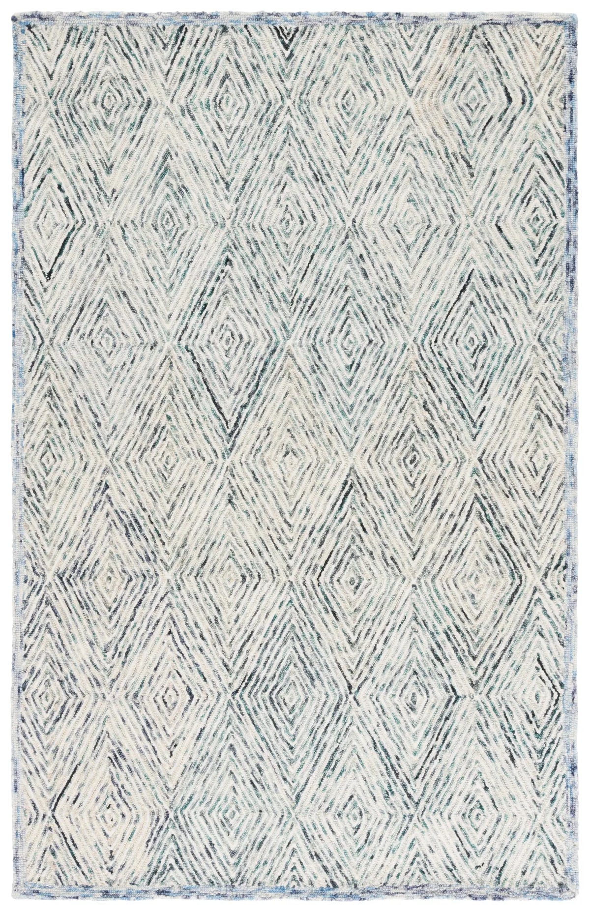 Safavieh Capri 4'-0" x 6'-0" Rug in Blue / Ivory
