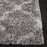 Safavieh Hudson Shag 4'-0" x 6'-0" Rug in Grey / Ivory