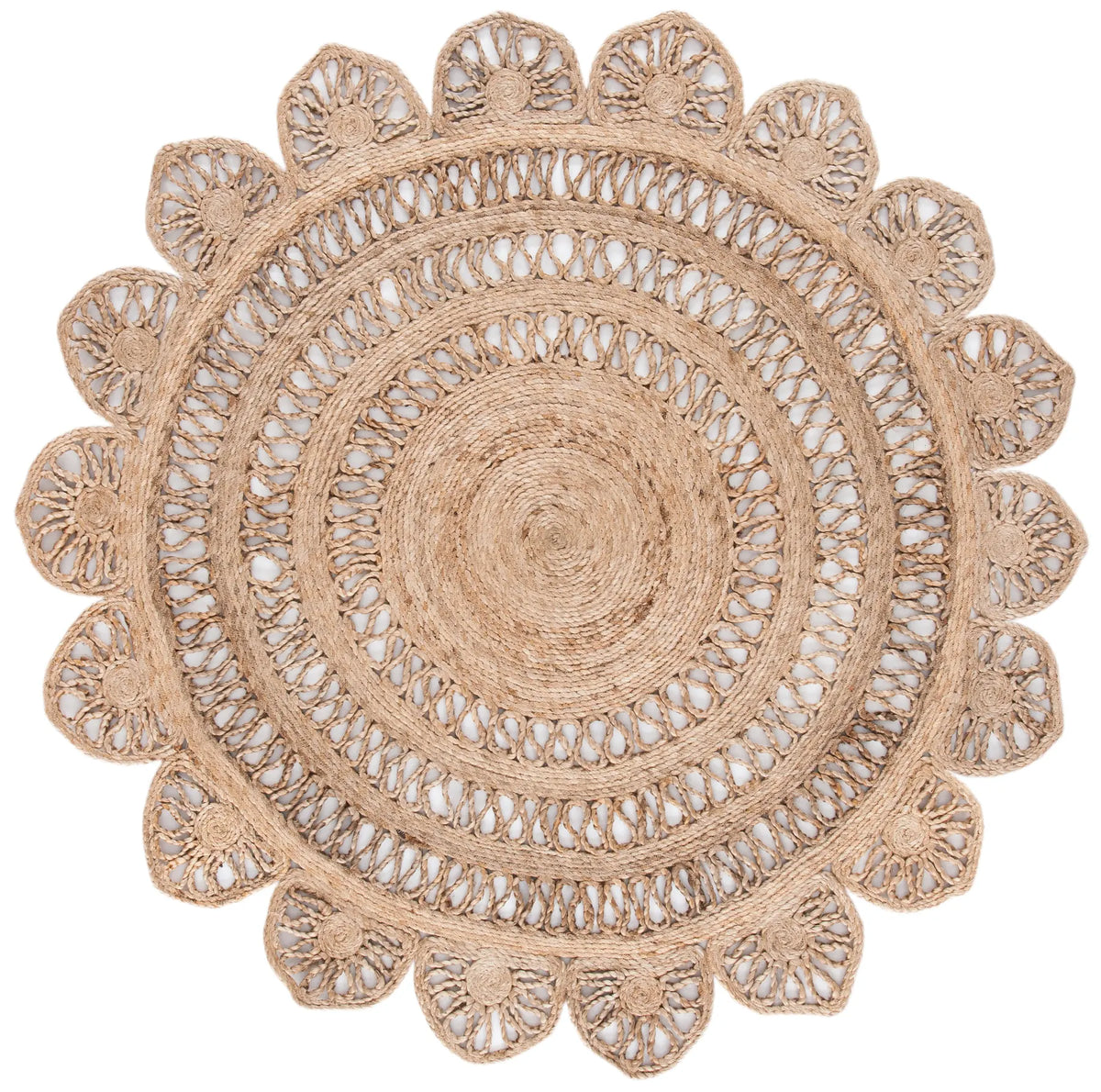 Safavieh Natural Fiber 5'-0" x 5'-0" Rug in Natural