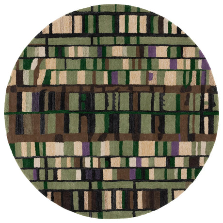 Safavieh Rodeo Drive 6'-0" x 6'-0" Rug in Green / Purple