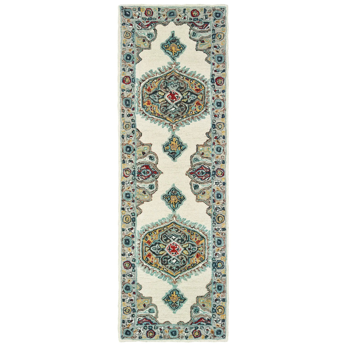 Oriental Weavers Sphinx Zahra 75505 Ivory / Grey Rugs - runner