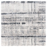 Safavieh Fontana Shag  800 6'-7" x 6'-7" Rug in Ivory / Grey