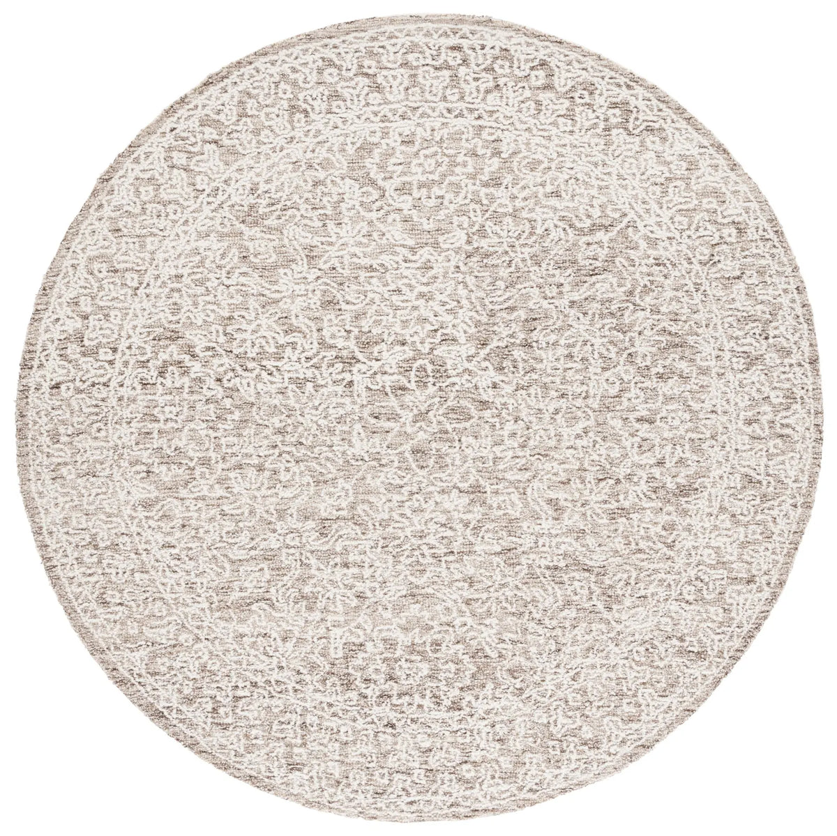 Safavieh Ebony 6'-0" x 6'-0" Rug in Brown / Ivory