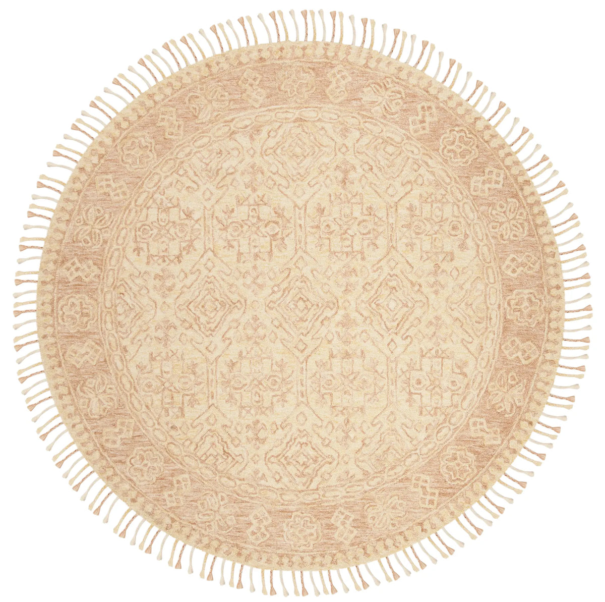 Safavieh Aspen 7'-0" x 7'-0" Rug in Ivory / Blush