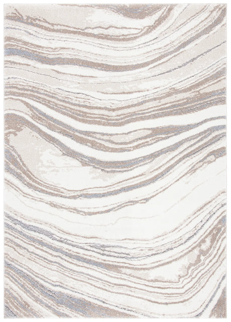 Safavieh Cyrus Shag 4'-5" x 6'-5" Rug in Ivory / Grey