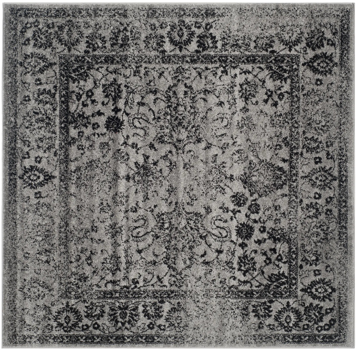 Safavieh Adirondack 6'-0" x 6'-0" Rug in Grey / Black