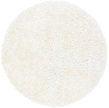 Safavieh Shag 5'-0" x 5'-0" Rug in Off White / Off White