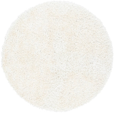 Safavieh Shag 5'-0" x 5'-0" Rug in Off White / Off White