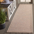 Safavieh Sisal All-Weather 2'-2" x 8'-0" Rug in Ivory / Orange Beige