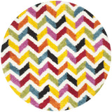 Safavieh Sgk-Shag Kids 6'-7" x 6'-7" Rug in Ivory / Multi