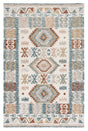 Safavieh Micro-Loop 4'-0" x 6'-0" Rug in Ivory / Blue