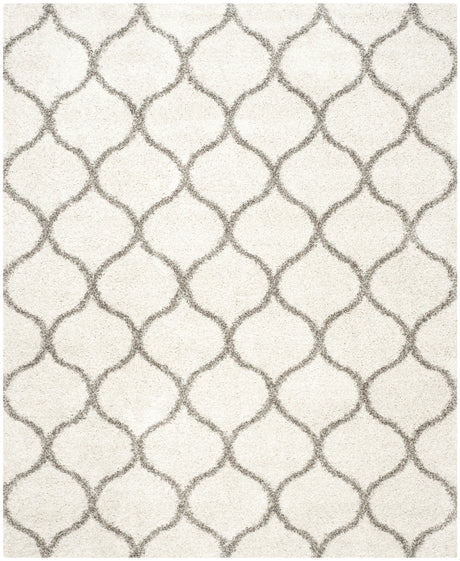 Safavieh Hudson Shag 10'-0" x 14'-0" Rug in Ivory / Grey