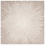 Safavieh Abstract 6'-0" x 6'-0" Rug in Ivory / Dark Beig