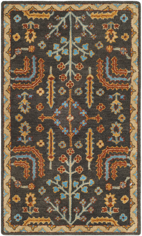 Safavieh Heritage 3'-0" x 5'-0" Rug in Charcoal / Multi