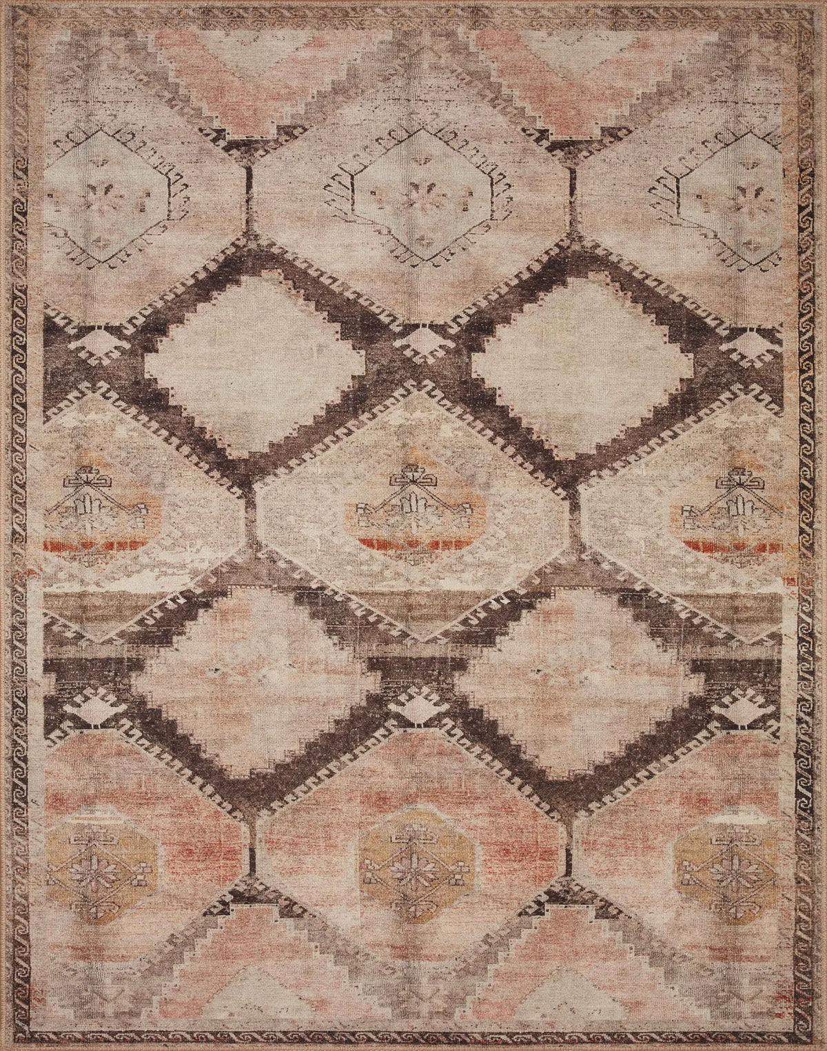 Loloi Wynter Wyn-08 Graphite/Blush Rugs - main flat