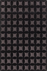 Chandra Isadora ISA-56701 Black / Gray rug, flat view