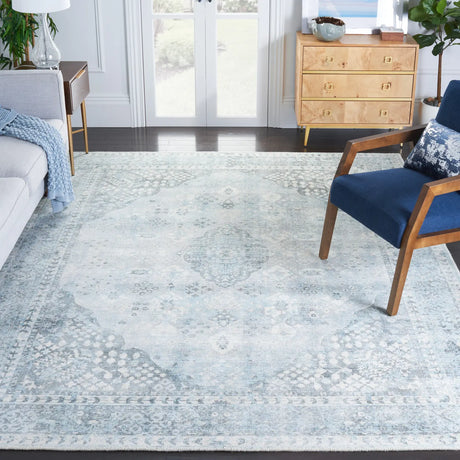 Safavieh Restoration Vintage 10'-0" x 14'-0" Rug in Grey / Light Blue