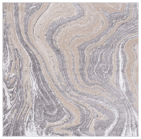 Safavieh Amelia 6'-7" x 6'-7" Rug in Beige / Grey
