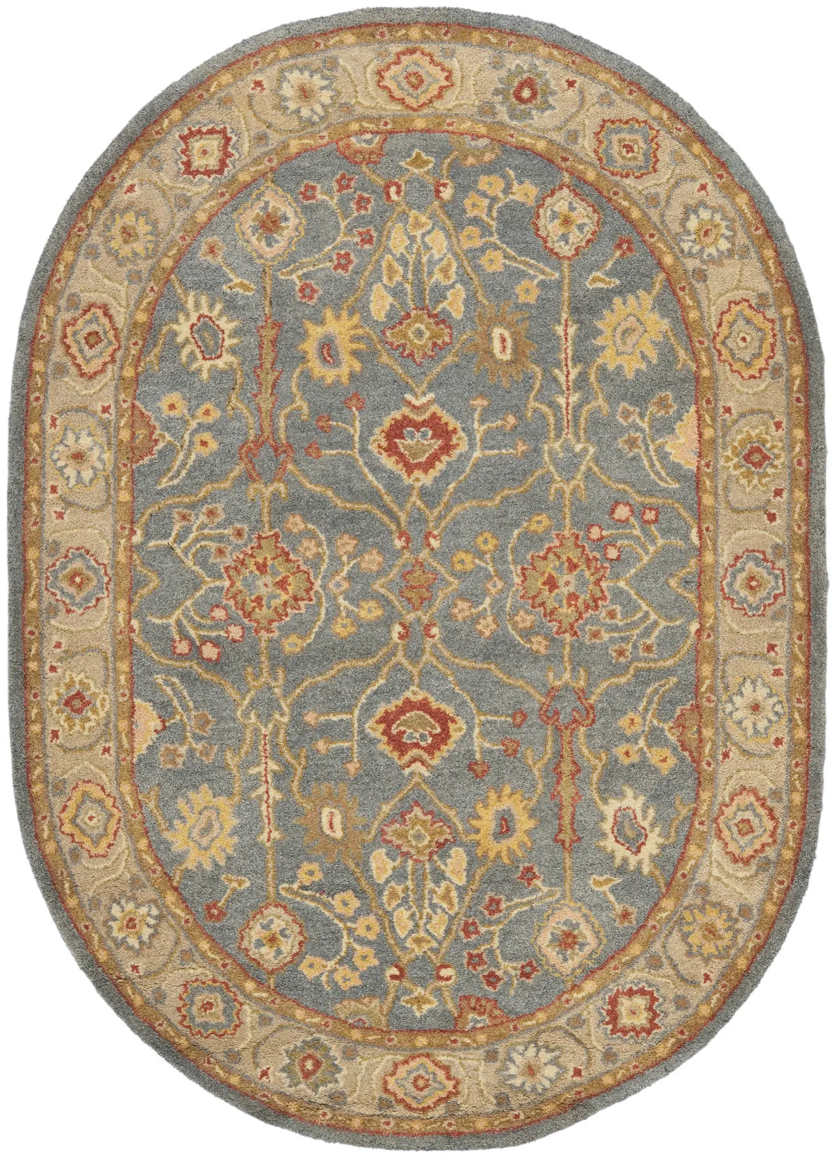 Safavieh Antiquity 4'-6" x 6'-6" Rug in Blue / Ivory
