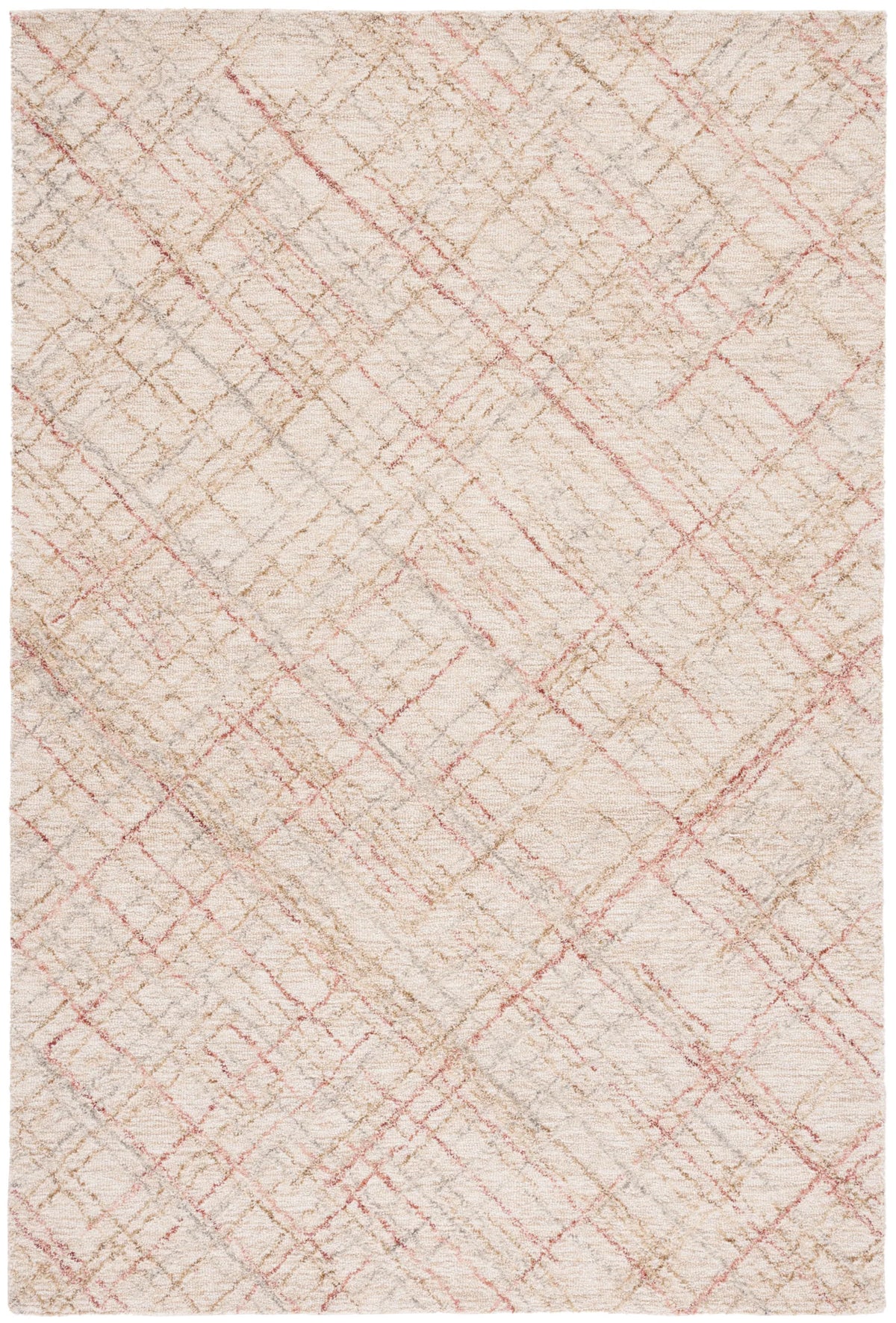 Safavieh Micro-Loop 4'-0" x 6'-0" Rug in Ivory / Red