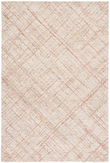 Safavieh Micro-Loop 4'-0" x 6'-0" Rug in Ivory / Red