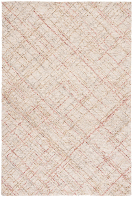 Safavieh Micro-Loop 4'-0" x 6'-0" Rug in Ivory / Red