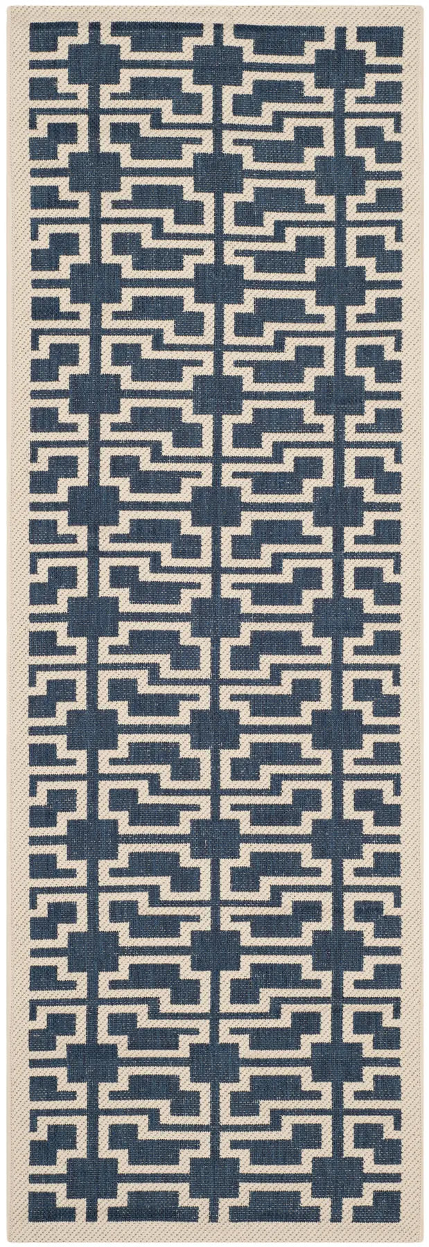 Safavieh Courtyard 2'-3" x 6'-7" Rug in Navy / Beige