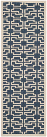 Safavieh Courtyard 2'-3" x 6'-7" Rug in Navy / Beige