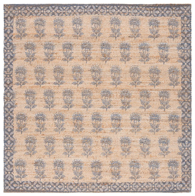 Safavieh Saffron 6'-0" x 6'-0" Rug in Natural / Blue