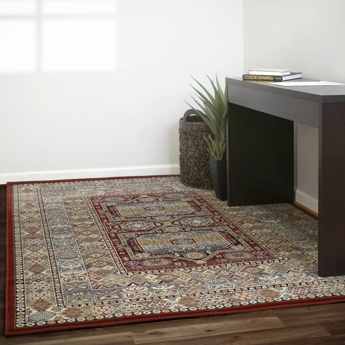Dynamic Rugs Ancient Garden 57147 Red Rugs - Room